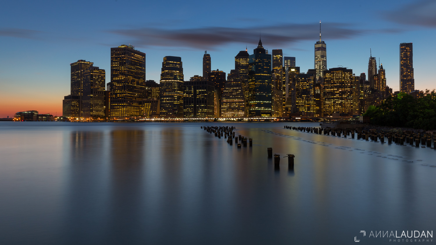 Blue hour at New York