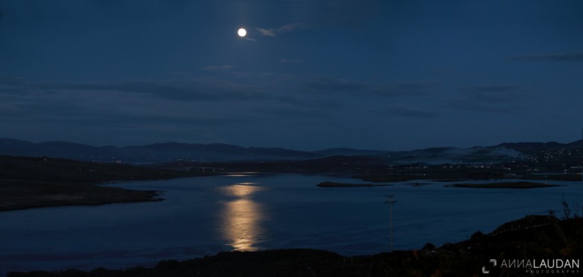 Full moon over Donegal